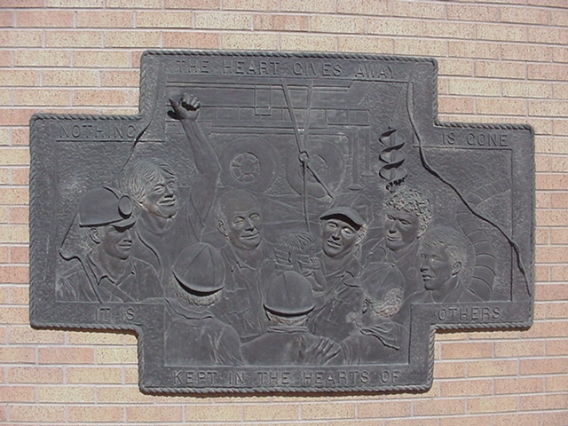 Plaque located at the Midland Center